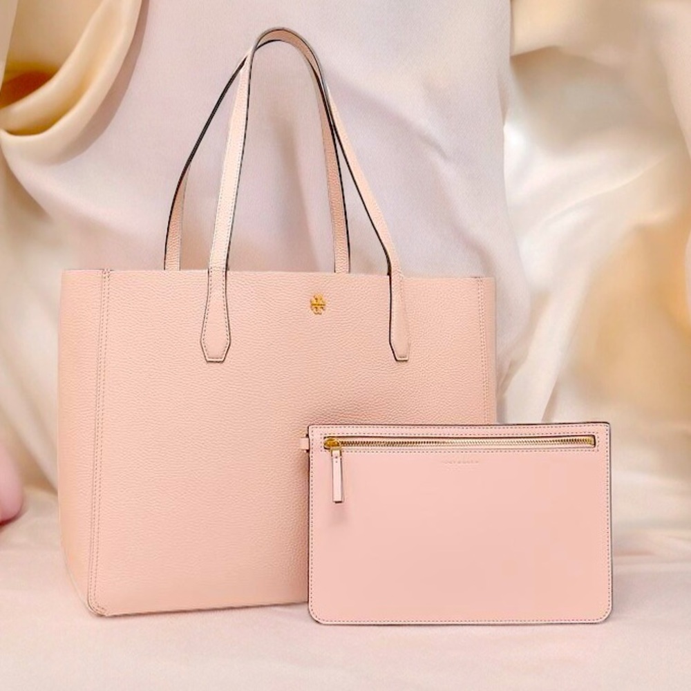 TORY BURCH BLAKE TOTE SHELL PINK/SOLARIUM